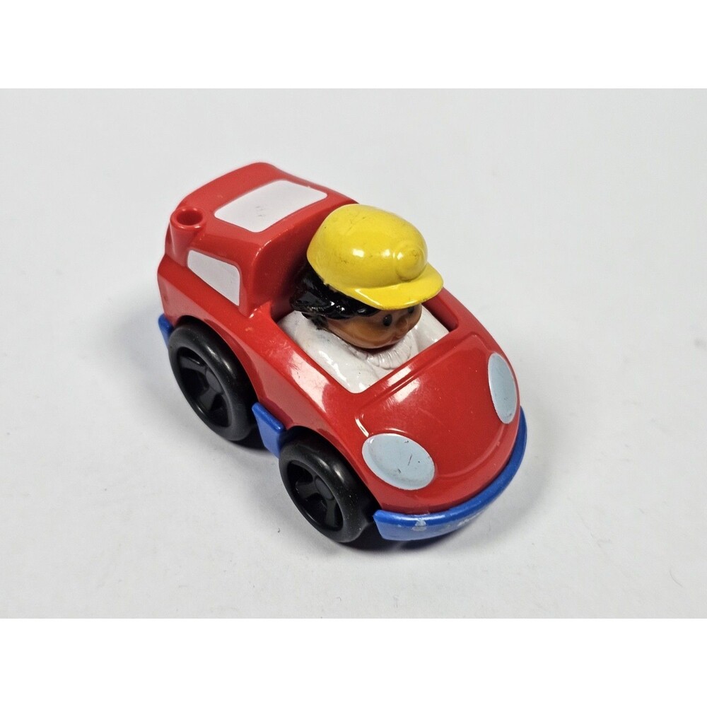 Little People 2009 Wheelies Stand N Play Rampway Red Blue Car Fisher Price
